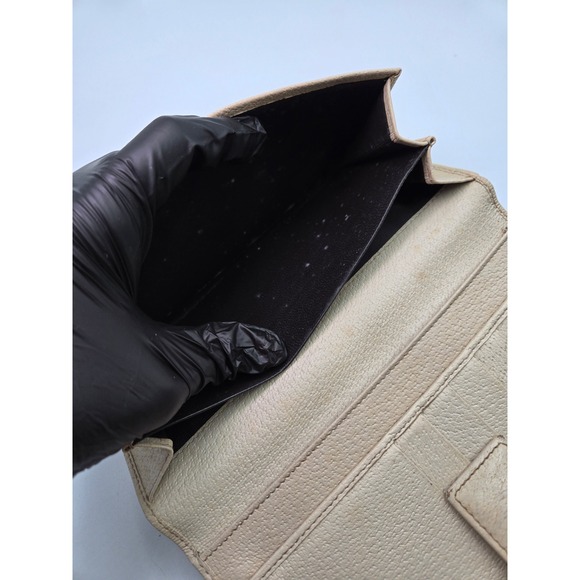 Gucci GG Canvas Monogram Beige Brown Long‎ Wallet Designer Women's - Picture 5 of 12